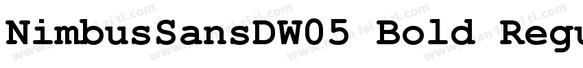 NimbusSansDW05 Bold Regular字体转换